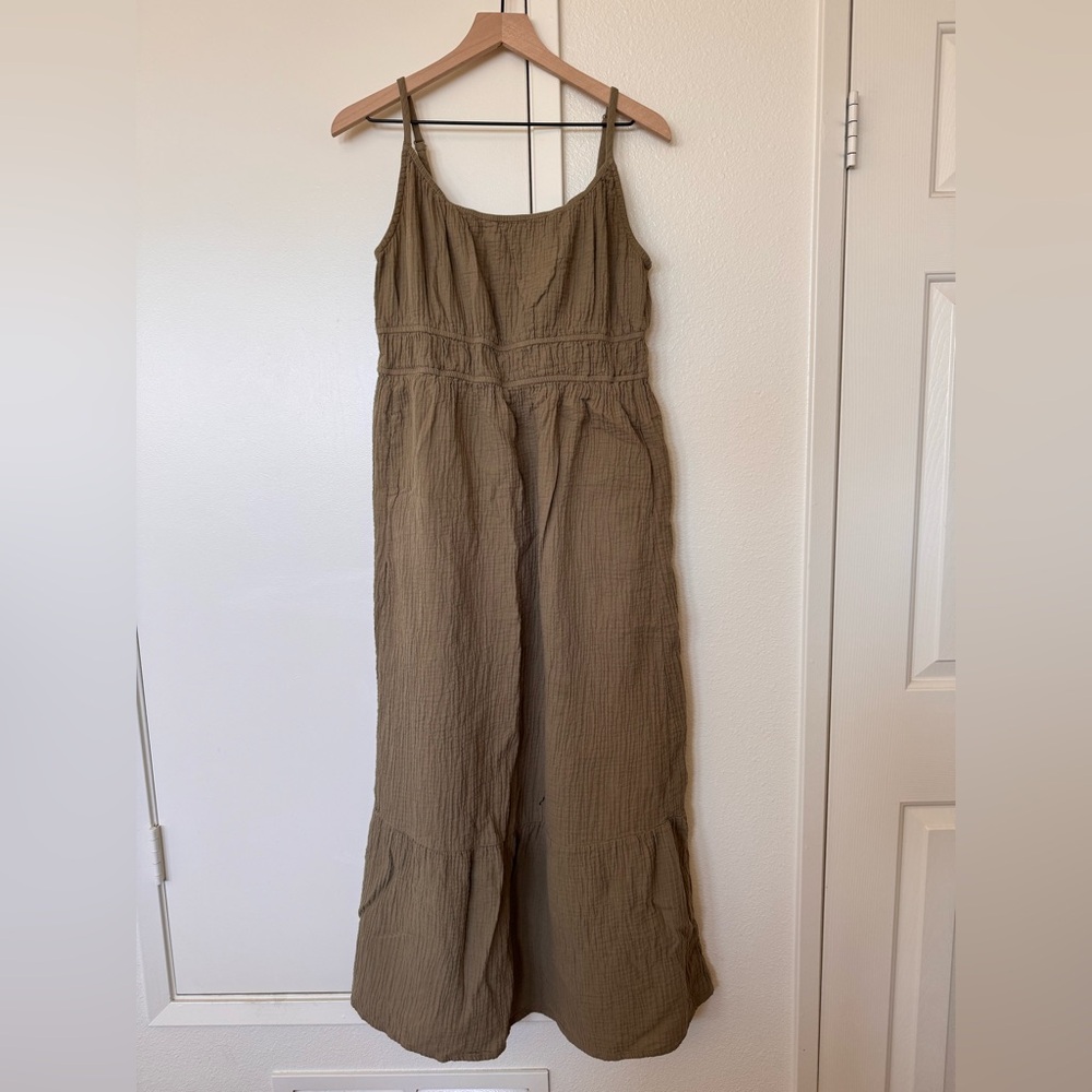 Pact Coastal Gauze Maxi Dress
